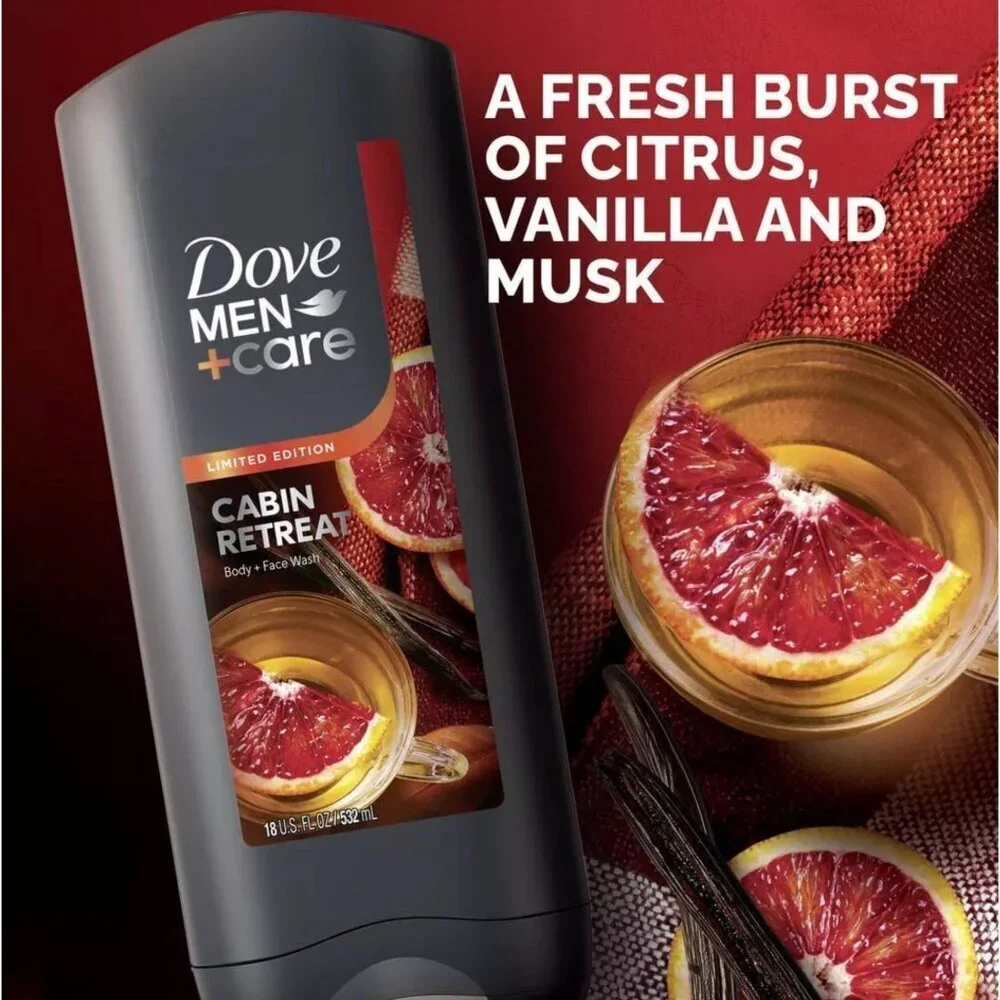 Dove Men+Care Holiday Limited Edition Body Wash Cabin Retreat 18 fl oz